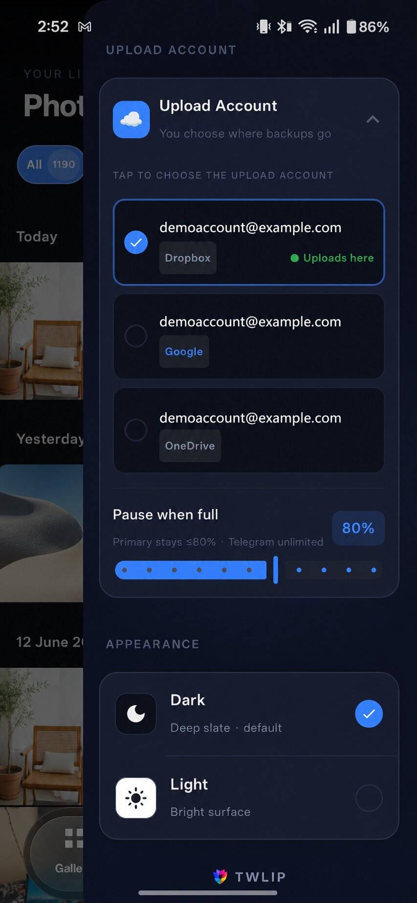 Connected cloud accounts