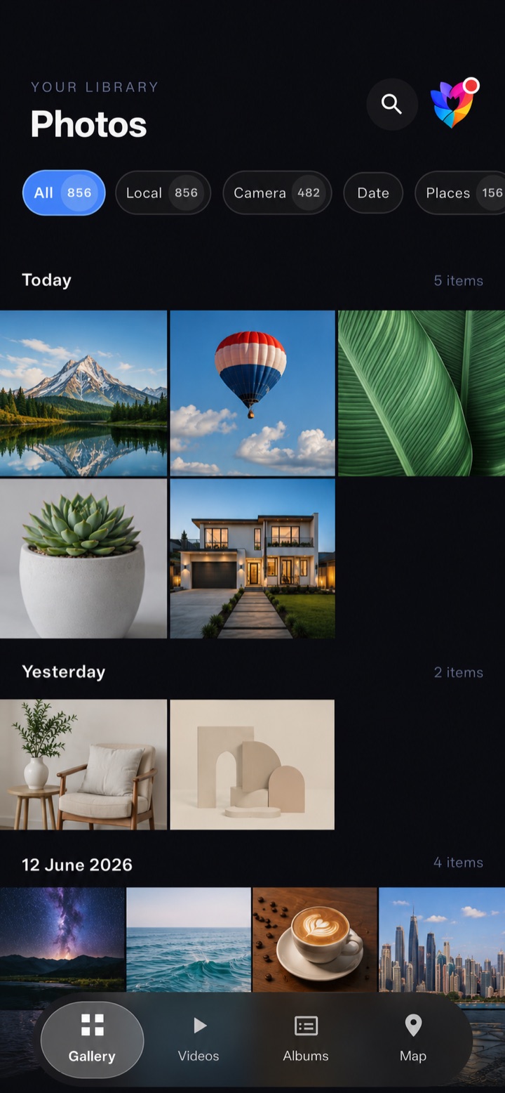 Twlip gallery screen