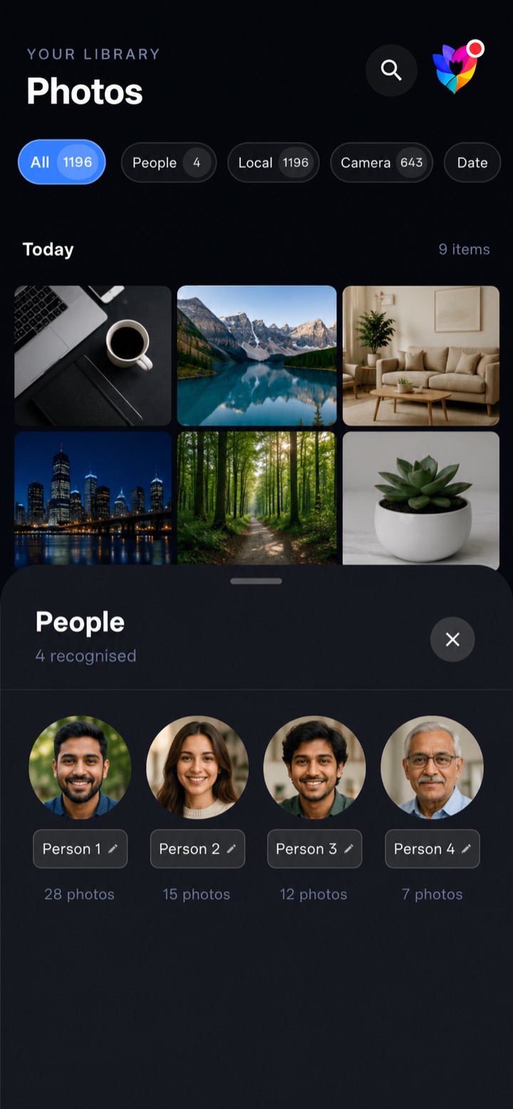 People recognized in the gallery